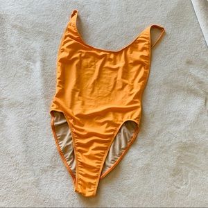 American Apparel Nylon Tricot Mango Bathing Suit